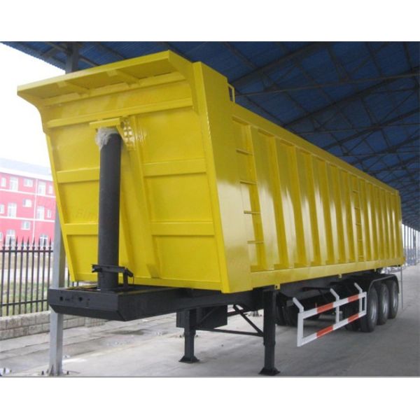 Heavy Duty Dump Semi Trailer 3 or 4 Axles For Rock Sand And Coal Delivery