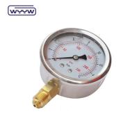 0-100 Mpa Manômetro Medidor de Pressão do Ar Tipo de Conexão de Portão Inferior Caixa de Brass