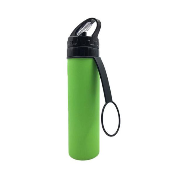 Food Grade Collapsible Travel Water Bottle Leak Proof 20 Ounces Without BPA