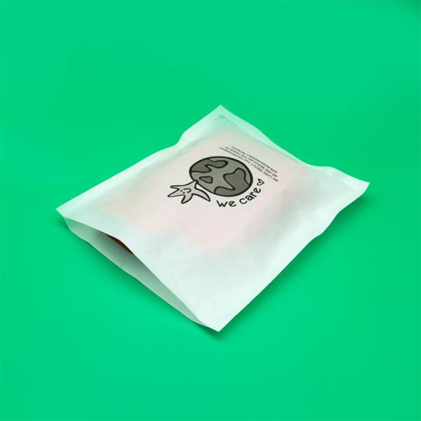 Pequenos sacos de vidro decorados para biscoitos Sacos de embalagem Sacos interiores de papel de cera de vidro