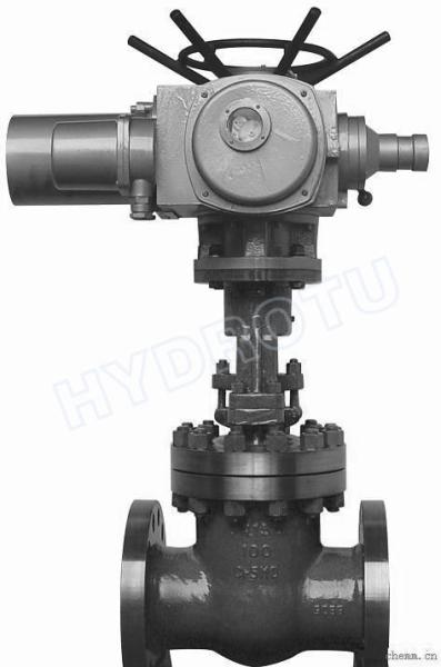 PN 0.25 - 6.4 Mpa Electric/ Manual Flanged Gate Valve / Sluice Valve for Hydro Power Station
