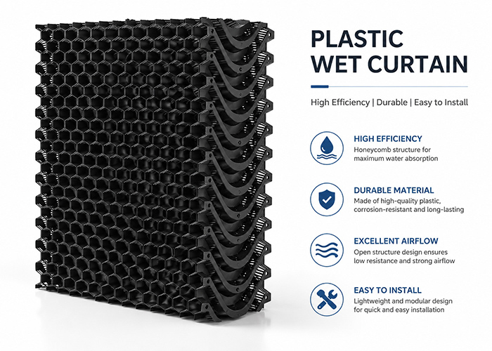 Evaporative Wet Pad & Fan Cooling System For Greenhouse & Poultry House
