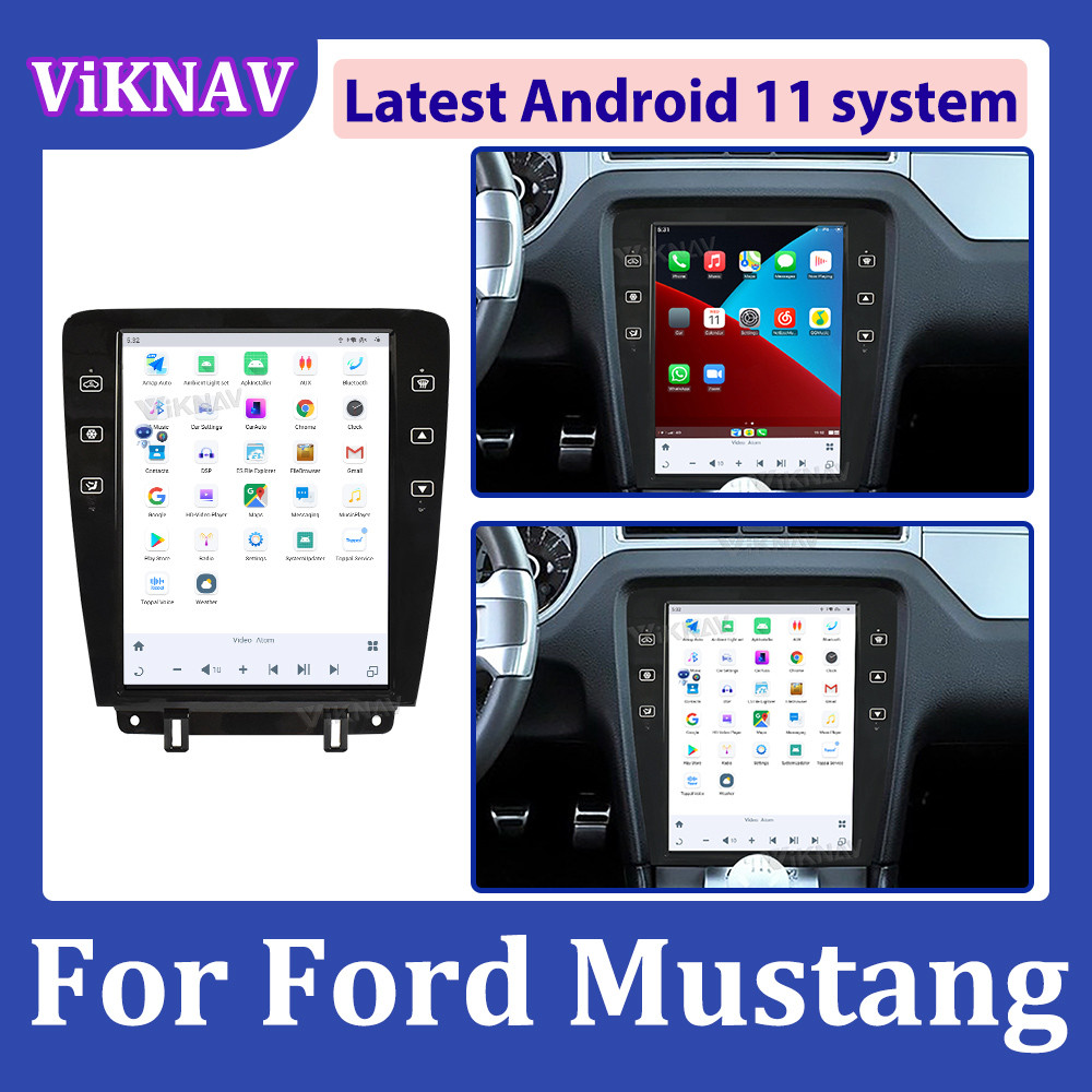 Android 13 Автомобильное радио GPS навигация для Ford Mustang Мультимедийный проигрыватель 09-13