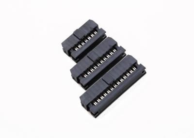 2.00 Mm Pitch Idc Box Header , Gold Flash Flat Flex Ribbon Cable Connector
