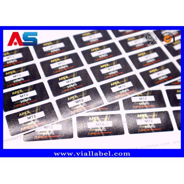 White Pearl Film Small Bottle Label for Injection Oils Stickers, Hcg Vial Stickers Printing Customized Logo