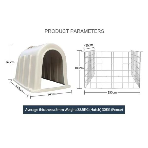 Husbandry Livestock Farm Equipment PE Cattle Farm Calf Housing
