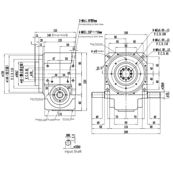 Heavy Load Handling Cam Indexers With Hollow Shaft For Industrial Machinery