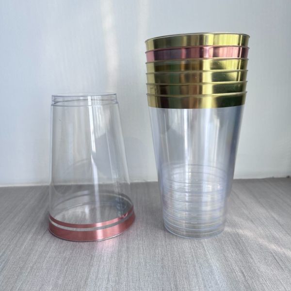 Custom Party Takeaway Dessert Clear Cup Plastic Disposable Cup US Currency Return refunds