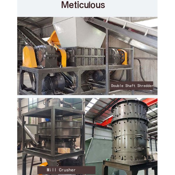 600KG/H Fridge Crush Recycling Machine and Shredder for Electronic Waste Crushing Line