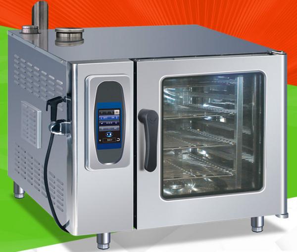 Operação visual comercial 12.5KW/380V do painel de toque de 6 equipamentos da cozinha da bandeja
