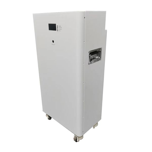 15kWh LiFePO4 Battery Box on Wheels Vertical Metal Energy Storage Cabinet