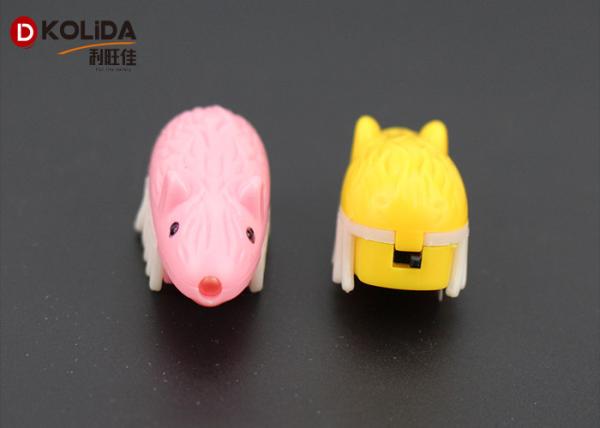 Pink / Yellow ABS +TPU Led Dog Cat Pet Running Pet Toys With LR41 Battery
