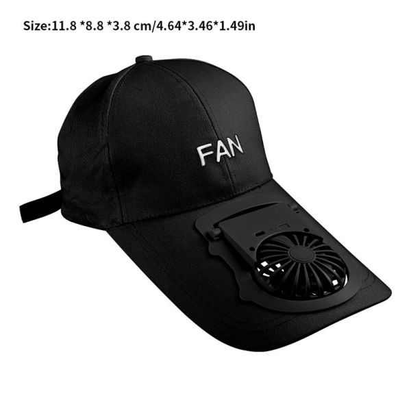 Wholesale Price Portable USB Charging Fan Hat Unisex Adjustable Summer Sports Baseball Hats UV Protect Visors Mini Cooler Fan