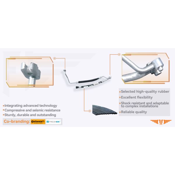 51986990 Fiat Tipo Egea Discharge Suction Air Conditioning Pipeline 1.4L 1.6L