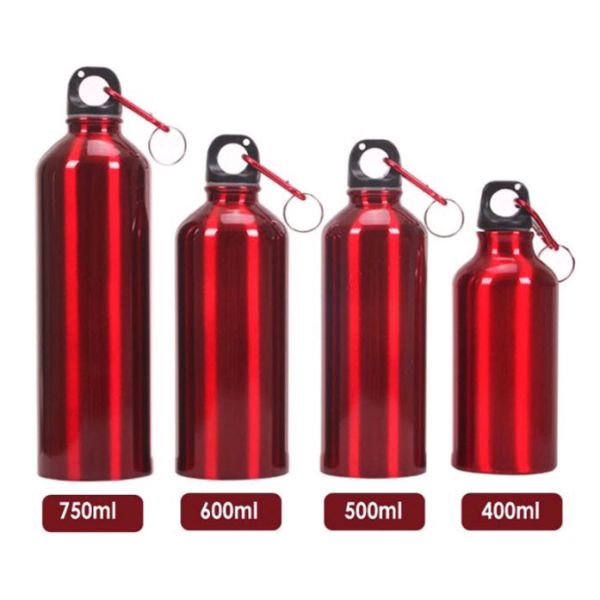 Bouteille d'eau en aluminium - Bouteille d'eau sportive à bouche étroite avec couvercle à vis bouclé, isolé sous vide et sans BPA, bouteille d'eau extérieure portable