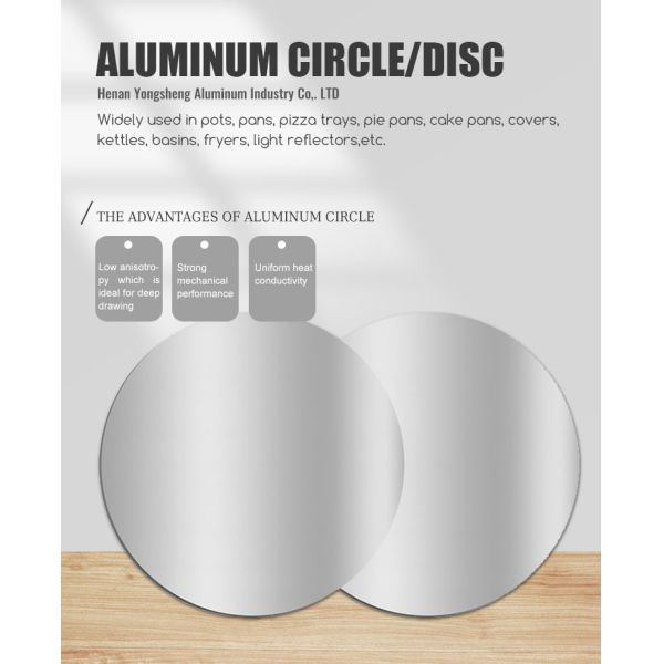 Aluminum Circle 1050 1060 3003 | Cookware Aluminum Disc | Pot Material | Industrial Aluminum Circle | Customizable | Yongsheng