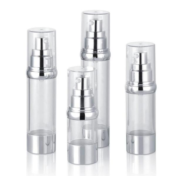 Cosmetic Plastic Bottles 15ml 30ml 40ml 50ml AS Bottle with Airless Pump