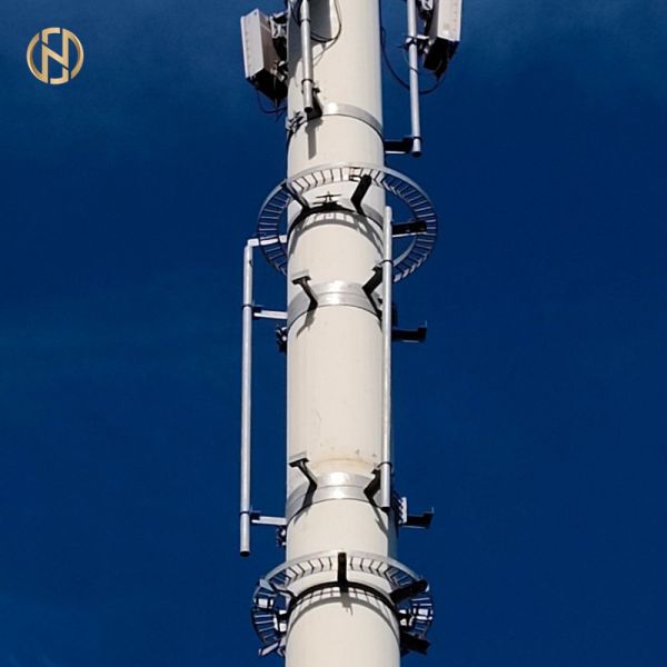 Galvanized 5G Communication Steel Pole for Outdoor Telecom Tower | Custom Monopole Cell Antenna Mast from China Manufacturer
