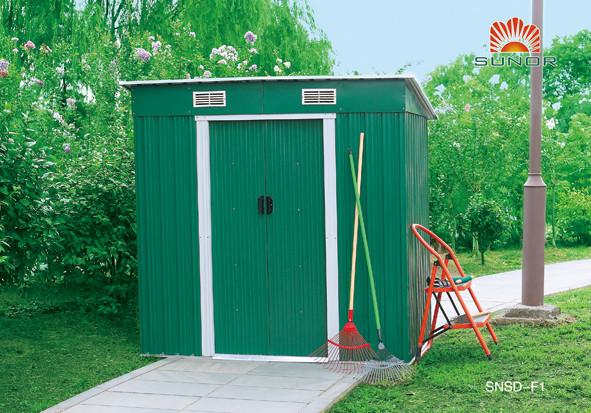 Anti Rust Galvanized Storage Shed Resisting High Temperature Large Sapce