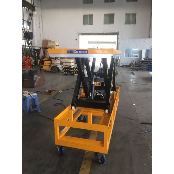 6 Wheeler 2200lbs  1500 Lbs 1000 Lb Electric Lift Table Cart Large