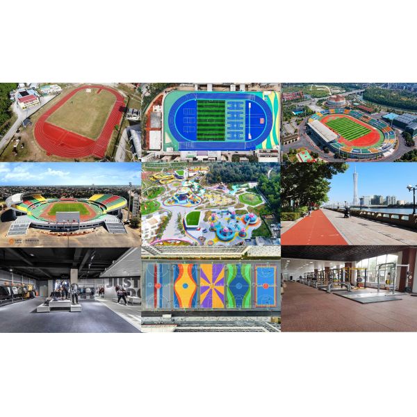 Anti-UV Rubberized Track Surface EPDM Rubber Granules Outdoor Rubber Mats For Play Area Playground Pellets