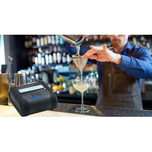 Принтер с 0,96 дюймовым OLED-дисплеем и регулируемым бумажным модулем