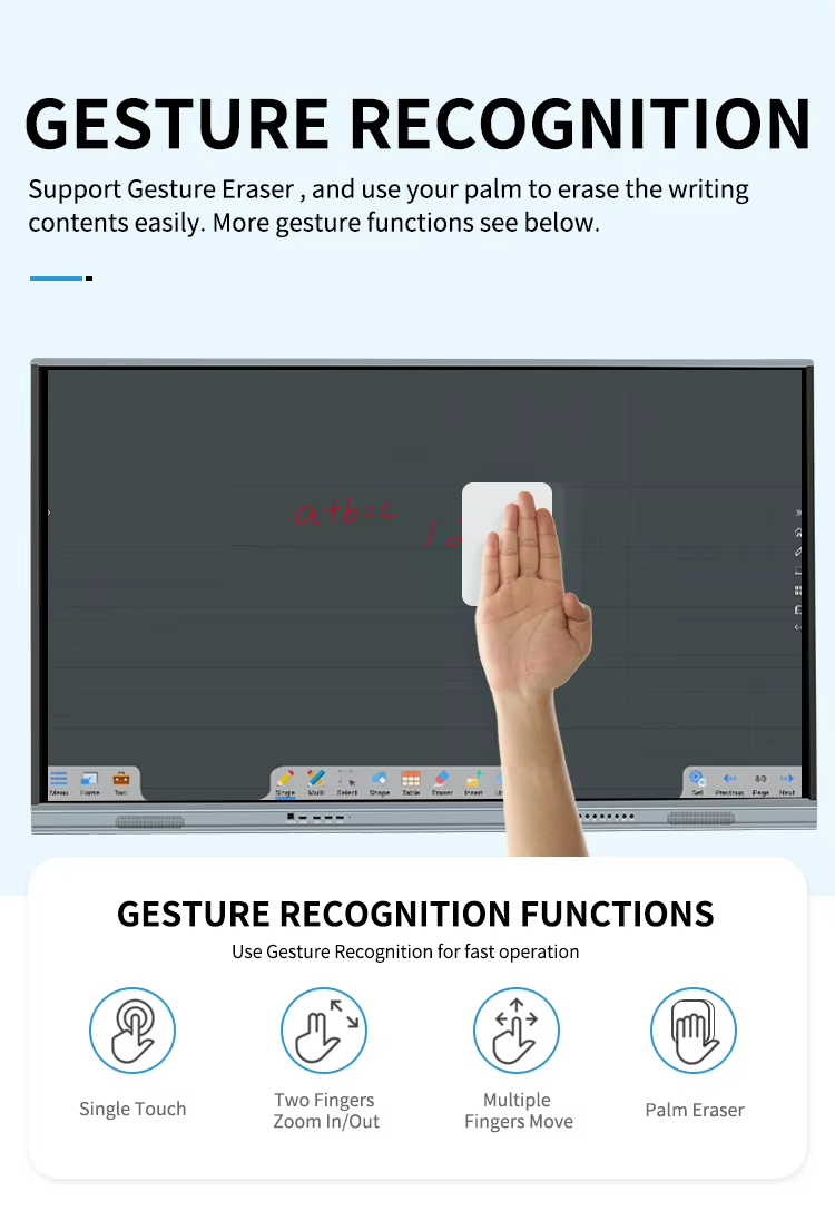 Интерактивная доска с плоской панелью Smart Touch Monitors TV 4K Ultra HD Screen с ПК для бизнеса и обучения