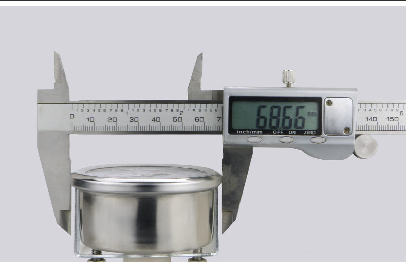 Zhejiang Made 62.5mm Nominal Diameter 100psi/bar Back/Axial Connection Pressure Gauge