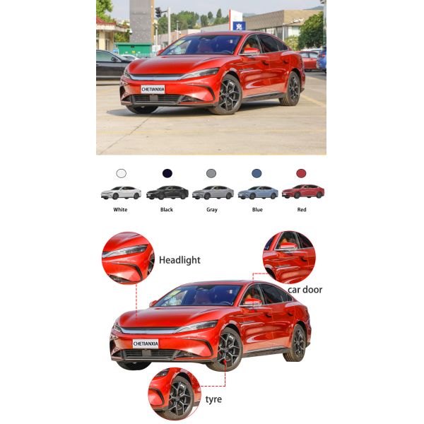 Китай Новые энергетические транспортные средства Чистые четырехколесные седаны Byd Qin Han EV электромобиль