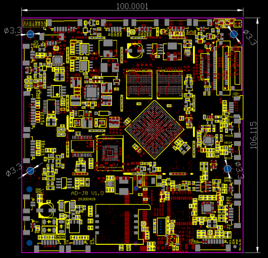 1.8GHz врезало интерфейс экрана доски системы MIPI на ПК планшета 3 порта USB