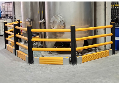 Керб прямые барьеры стойка конечный охранник стойка вертикальная защитный барьер безопасности противосопротивление ограждения