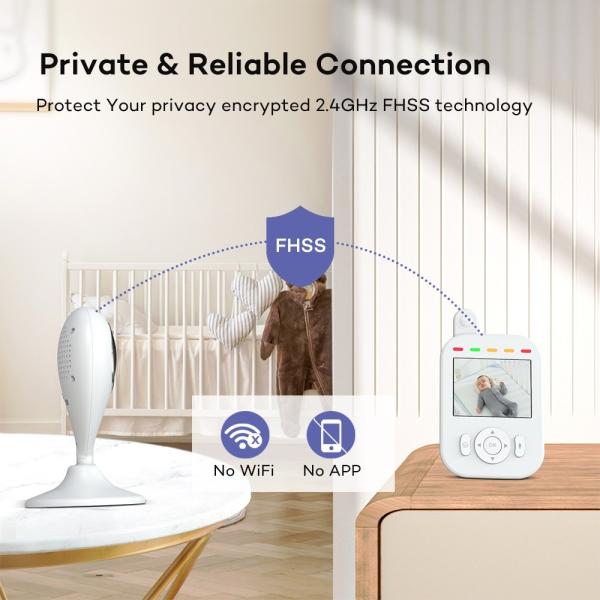 Two Way Audio Baby Sleeping Monitor 2.8 Inch Lcd Split Screen Night Vision