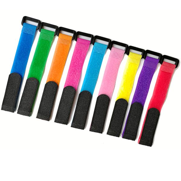 DANSKY Nylon Polyester Standard  Hook and Loop Strap With Plastic Buckle Reusable Self-lock Cinch Strap