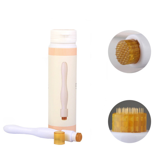 White Handle Professional 40 Needle Titanium Derma Stamp Micro Needling Therapy System