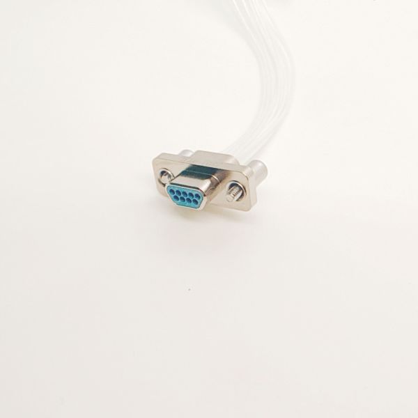 J30J 9 Pin Male Electrical Crimp Connector with 1.27mm Pitch and Metal Body