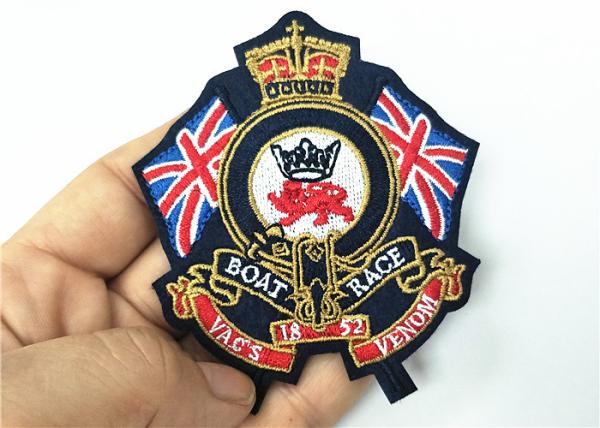 Polo T - Shirt Iron On Embroidered Patches British Style Decorative Fabric Patches