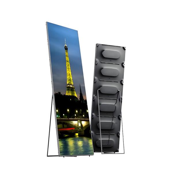 Display de cartaz LED de alto brilho P2.5 Full Colour Stand de publicidade 1/16 Cartão de parede de varredura
