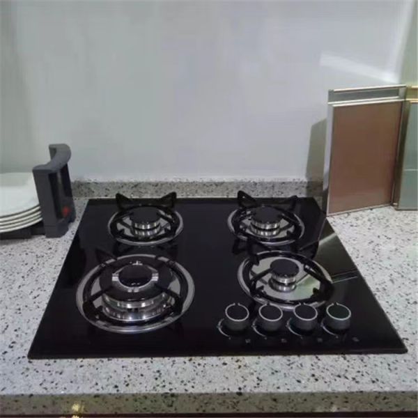 Metal Knob Household Stainless Steel Ring 2 Burner Gas Cooker Oven for Table Top Stove