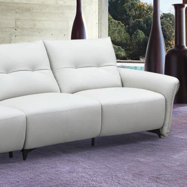 Italian Style Minimalism White Modular Couch Living Room Sofa Set Furniture Modern Luxury Home Lounge Sectional Leather Sofa