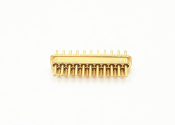 21 Pins 2 Rows Hermetic Electrical Connectors Small Size Gold Wire Bonding