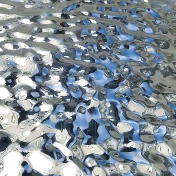 304 рельефный водяной риф дизайн образец листок из нержавеющей стали 0,3 - 3,0 мм зеркальная отделка