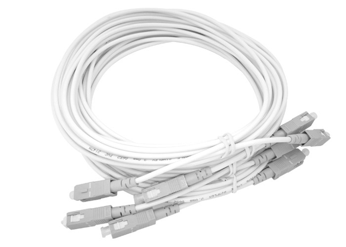 Communication Cabinet SC/APC Fiber Optic Patch Leads SM 3m Transfer Box LSZH Outer Sheath