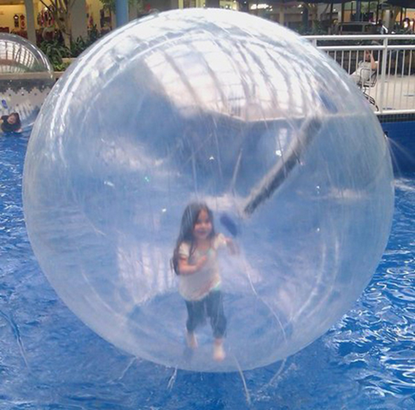 Big Pink Water Pool Inflatable Water Walking Ball For Adults / Water Rolling Ball