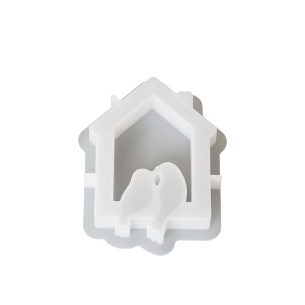 DIY crystal dropper resin mirror house, bird hanging, gypsum ornaments hanging, silicone mold