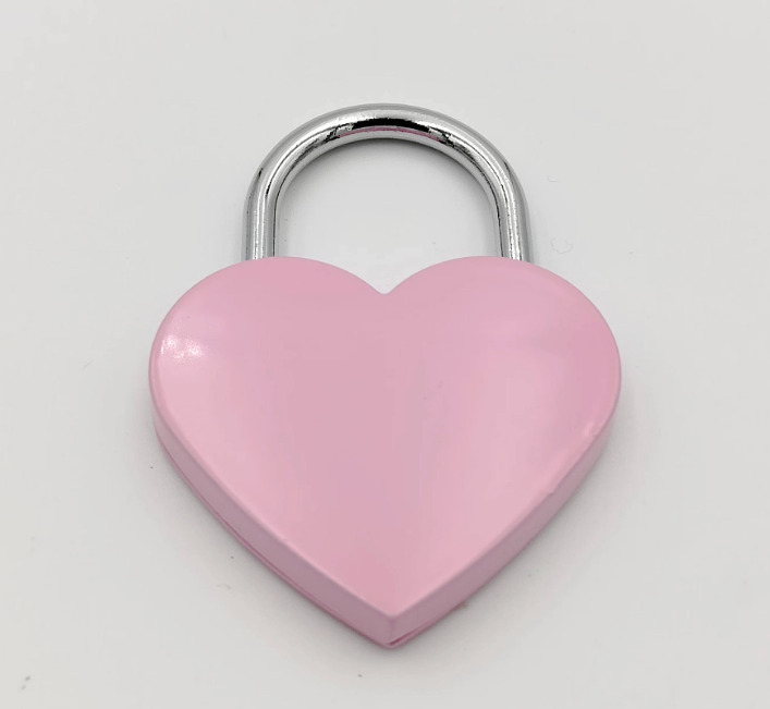 Heart-Shaped Padlock Compact, Aesthetic & Exquisite Security Love Locks for Wholesale and Valentines Day Gifts Padlock Factory