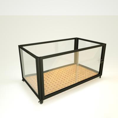 Portable Sliding Door Dog House Kennel