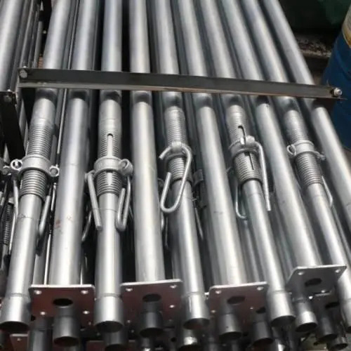 Q235 Silver Scaffolding Prop Fork Head Formwork Prop Sleeve With Nut