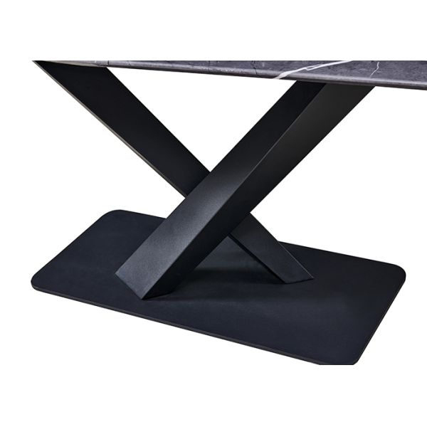 Abrasion Resistance Rock Slate Hotel Dining Table