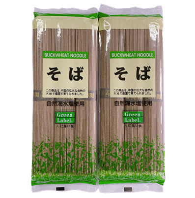 Low Calorie 1kg Udon Soba Noodles Black Japanese Buckwheat Noodles
