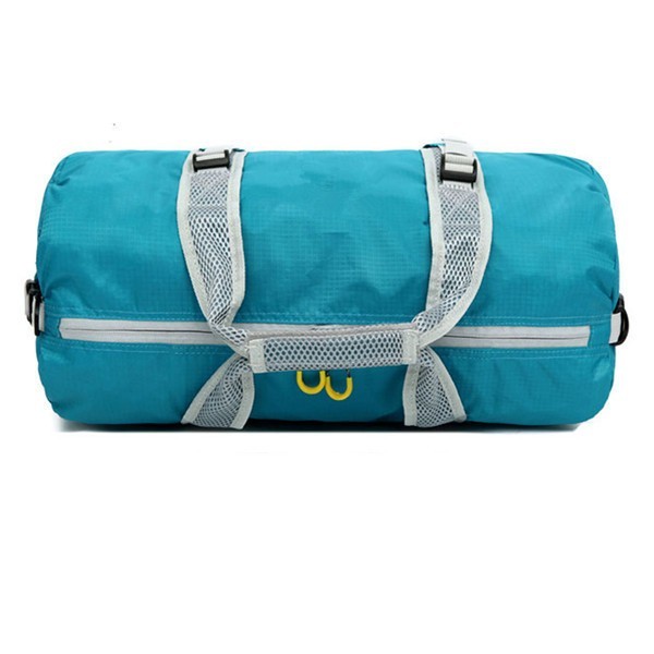 Large Volume Sports Duffel Bag Nylon Material Round Shape 33 * 50 * 18CM